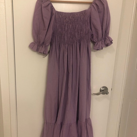 NWT Lavender Cotton MIDI Dress. - Picture 5 of 5